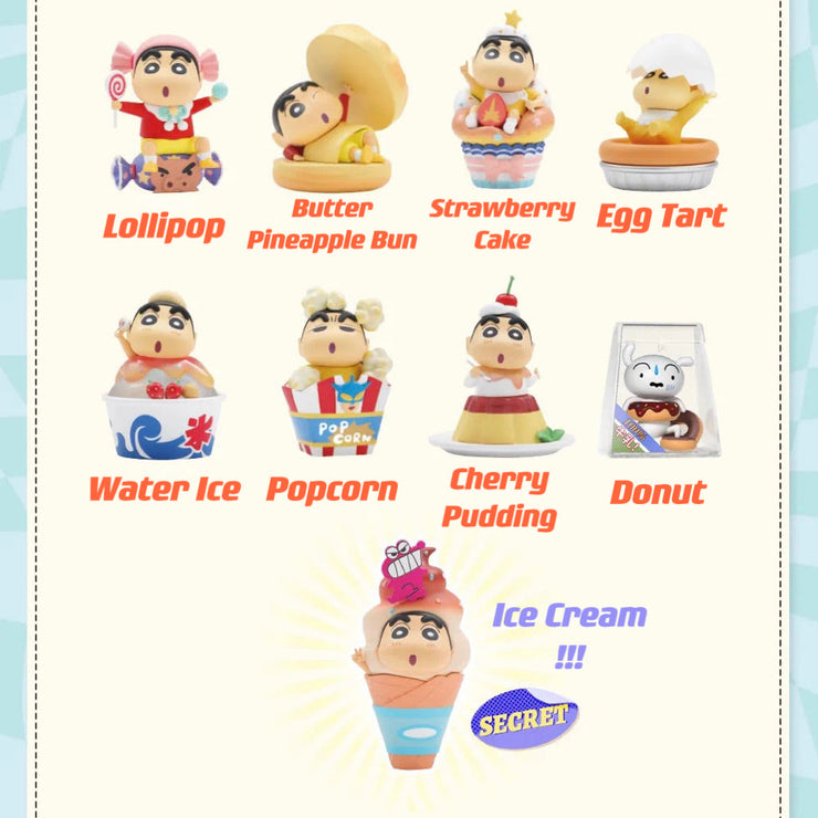 Shinchan - Dessert Time Series Mystery Box Blind Box Toy Figure