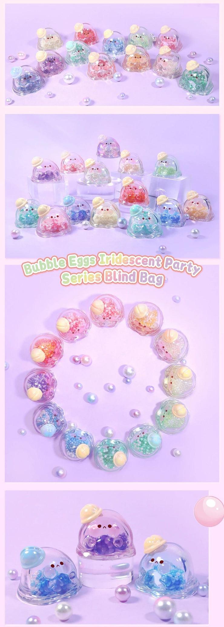 【Promotion】Bubble Egg Mini Bean - Iridescent Party Series Blind Bag