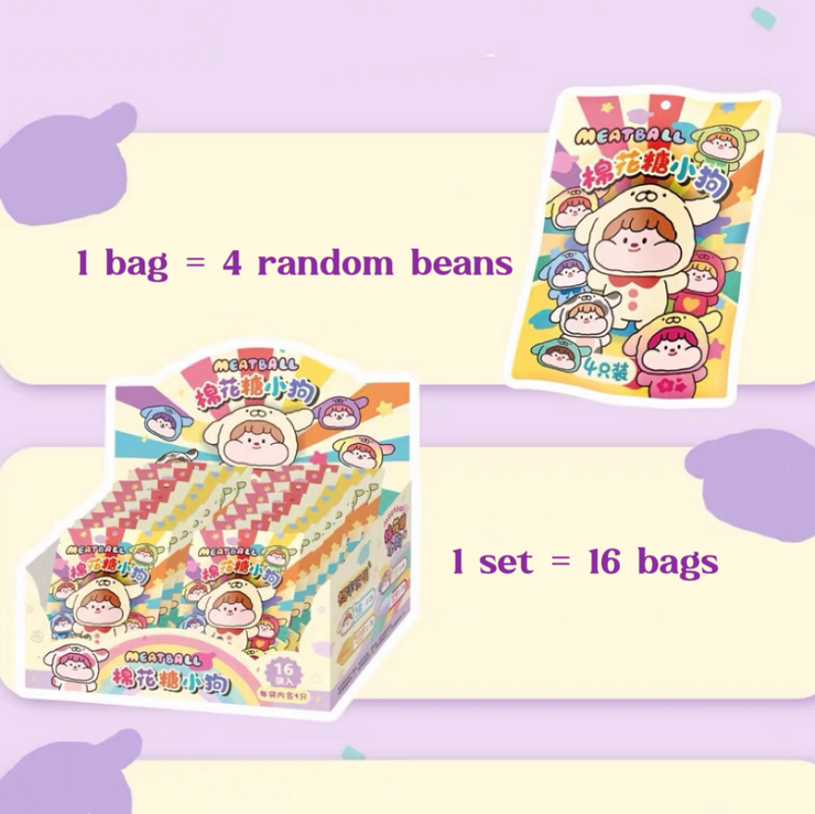 Meat Ball Bean -  Cotton Candy Puppy Dog Series Mini Blind Bag